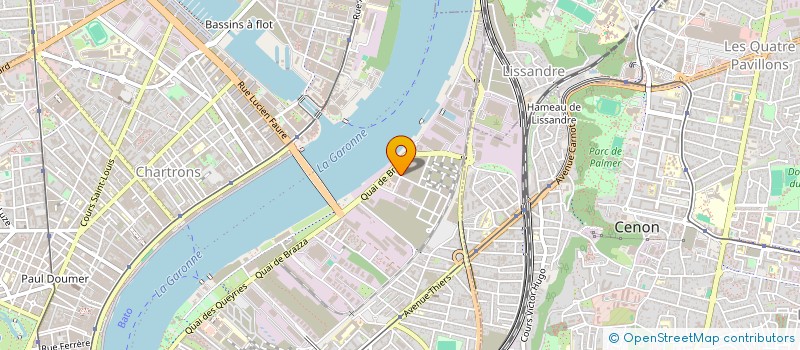 localisation de l'entreprise MONSIEUR JOHAN BAVEREY  BORDEAUX