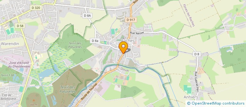 localisation de l'entreprise MONSIEUR JOHAN BECUWE  RACHES