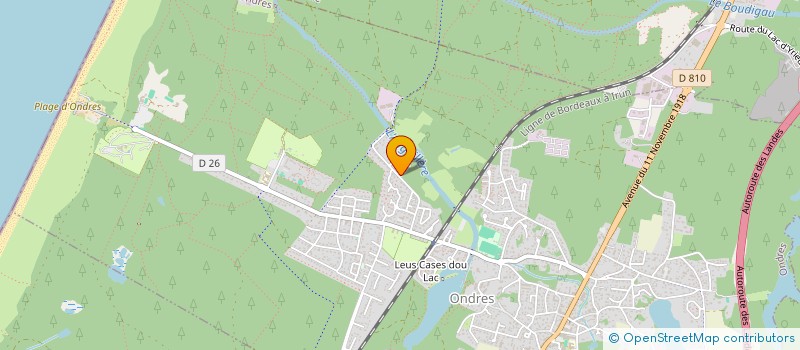 localisation de l'entreprise MONSIEUR JOHAN BERNOU  ONDRES