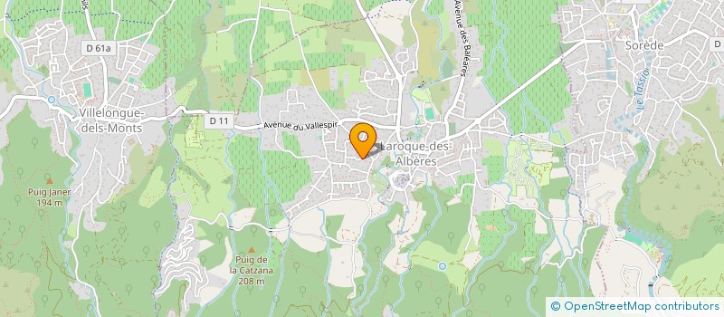 localisation de l'entreprise MONSIEUR JOHAN BERT  LAROQUE-DES-ALBERES