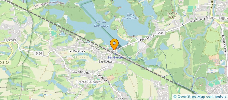 localisation de l'entreprise MONSIEUR JOHAN BERTHET  EVETTE-SALBERT