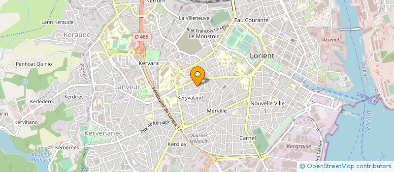 localisation de l'entreprise MONSIEUR JOHAN BILON à LORIENT