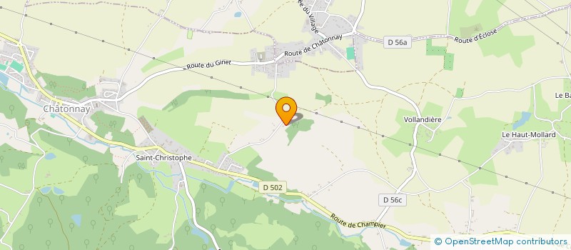 localisation de l'entreprise MONSIEUR JOHAN BONFILS  CHATONNAY