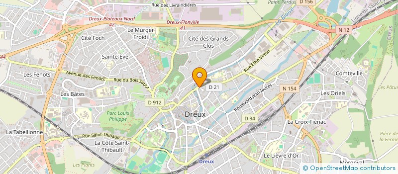 localisation de l'entreprise MONSIEUR JOHAN BOURNEUF à DREUX