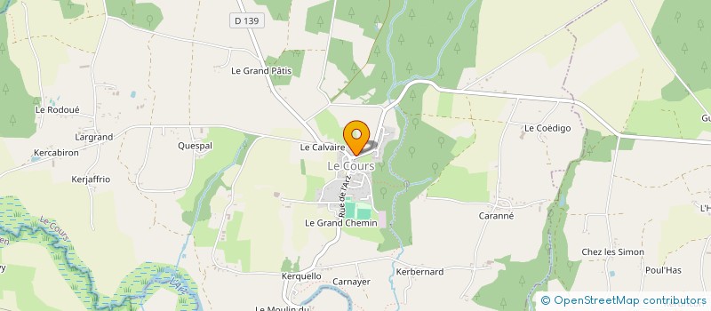 localisation de l'entreprise MONSIEUR JOHAN BOUVET  LE COURS