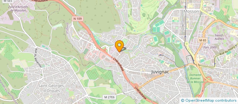 localisation de l'entreprise MONSIEUR JOHAN BREVOT-CHOPLIN  JUVIGNAC