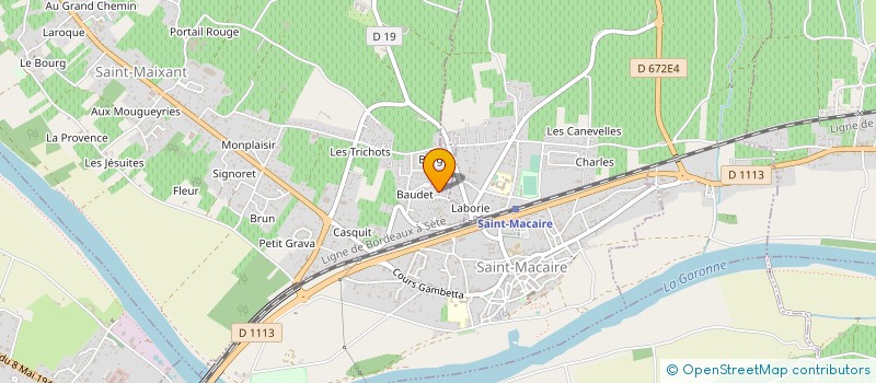 localisation de l'entreprise MONSIEUR JOHAN BRIERE  FARGUES