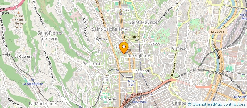 localisation de l'entreprise MONSIEUR JOHAN BROCARD à NICE