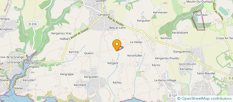 localisation de l'entreprise MONSIEUR JOHAN CAGNEC-MANSO  QUIMPERLE