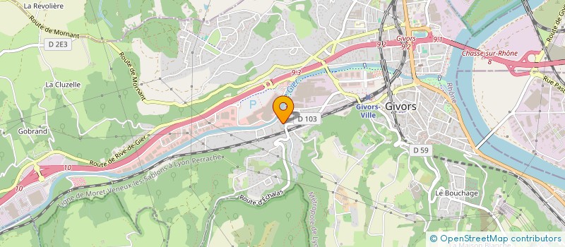 localisation de l'entreprise MONSIEUR JOHAN CAMOS  GIVORS