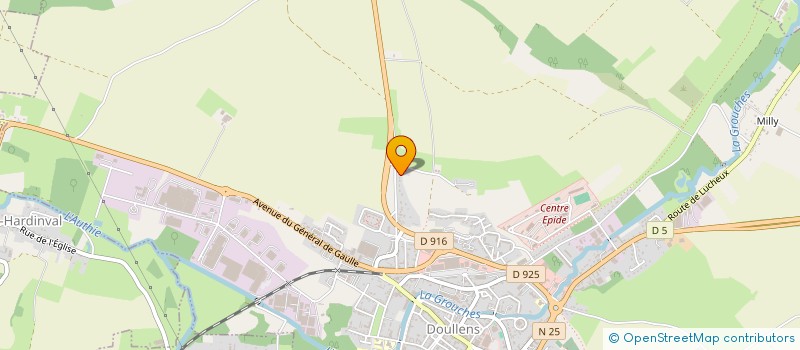 localisation de l'entreprise MONSIEUR JOHAN CAPY  DOULLENS