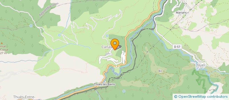 localisation de l'entreprise MONSIEUR JOHAN CAVELIER  VERNET-LES-BAINS