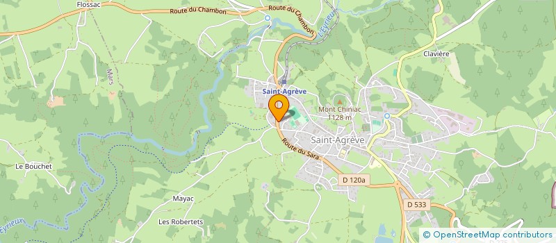 localisation de l'entreprise MONSIEUR JOHAN CHEVIN  SAINT-AGREVE