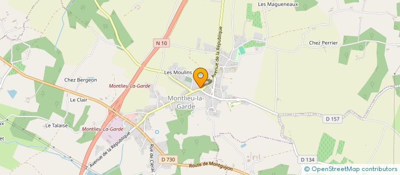 localisation de l'entreprise MONSIEUR JOHAN CHRETIEN  MONTLIEU-LA-GARDE