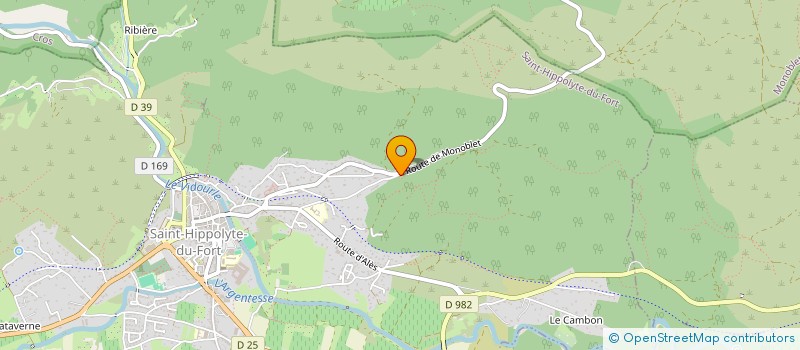 localisation de l'entreprise MONSIEUR JOHAN COLOMB  ANDUZE