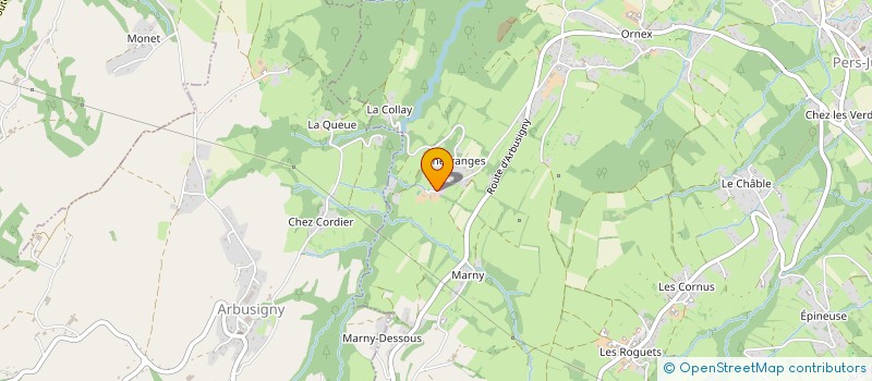 localisation de l'entreprise MONSIEUR JOHAN CONTAT  PERS-JUSSY