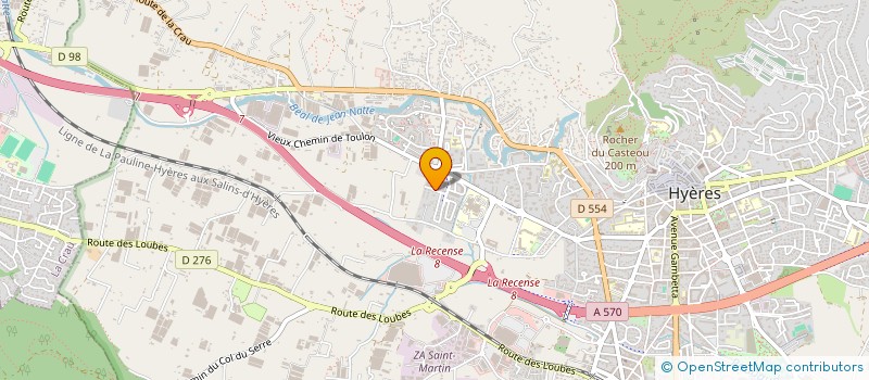 localisation de l'entreprise MONSIEUR JOHAN CUVELIER à HYERES