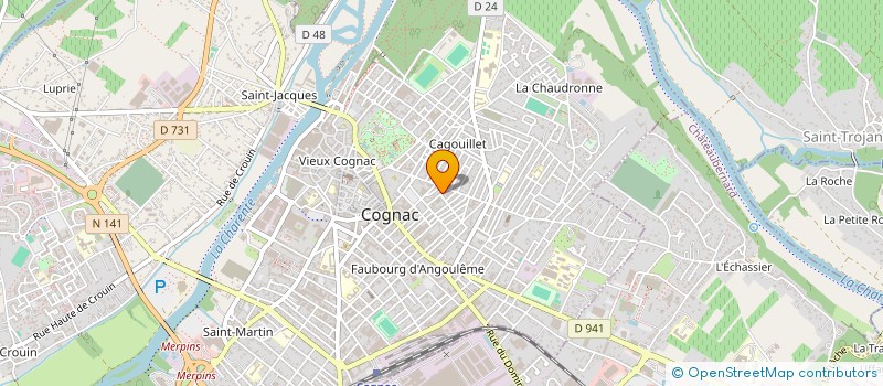 localisation de l'entreprise MONSIEUR JOHAN DECOSTERD à COGNAC