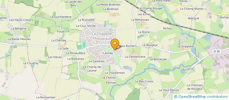 localisation de l'entreprise MONSIEUR JOHAN DEPLAIS  LA CHAPELLE-THOUARAULT