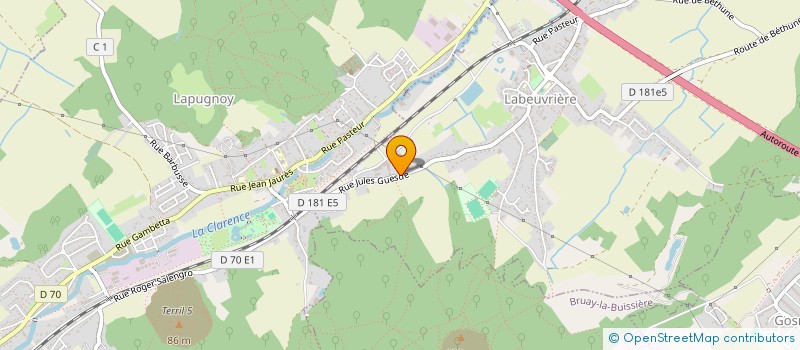 localisation de l'entreprise MONSIEUR JOHAN DHOLLANDE  LABEUVRIERE