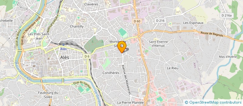 localisation de l'entreprise MONSIEUR JOHAN DOMERGUE  ALES