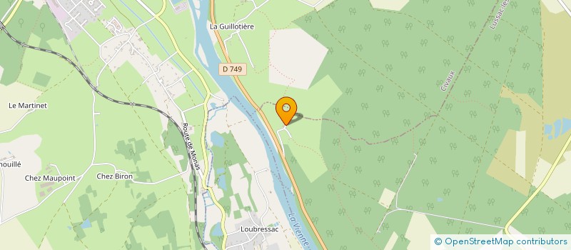 localisation de l'entreprise MONSIEUR JOHAN DUDOGNON  LUSSAC-LES-CHATEAUX