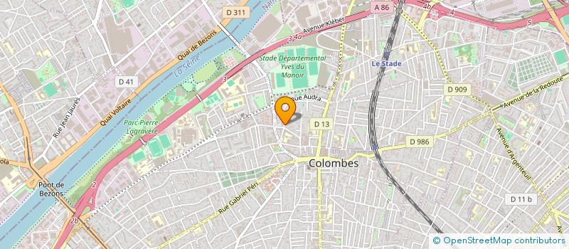 localisation de l'entreprise MONSIEUR JOHAN DUMONT à COLOMBES