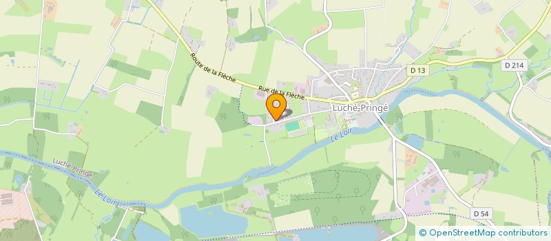 localisation de l'entreprise MONSIEUR JOHAN DUPREZ  LUCHE-PRINGE