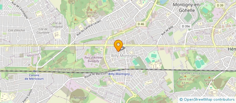 localisation de l'entreprise MONSIEUR JOHAN DUPUIS à BILLY-MONTIGNY