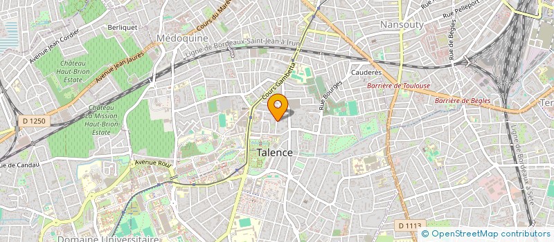 localisation de l'entreprise MONSIEUR JOHAN DURANTY  TALENCE