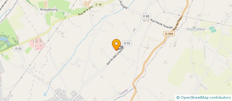 localisation de l'entreprise MONSIEUR JOHAN DUVAL  CANISY