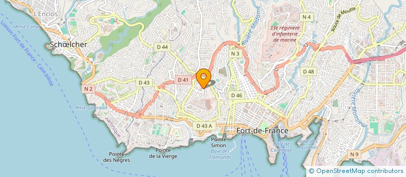 localisation de l'entreprise MONSIEUR JOHAN EUPHROSINE à FORT-DE-FRANCE