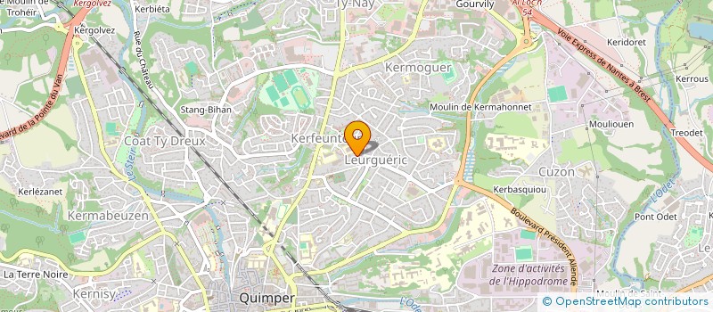 localisation de l'entreprise MONSIEUR JOHAN EVANO à QUIMPER