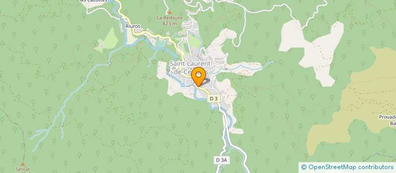 localisation de l'entreprise MONSIEUR JOHAN FARDAU  SAINT-LAURENT-DE-CERDANS