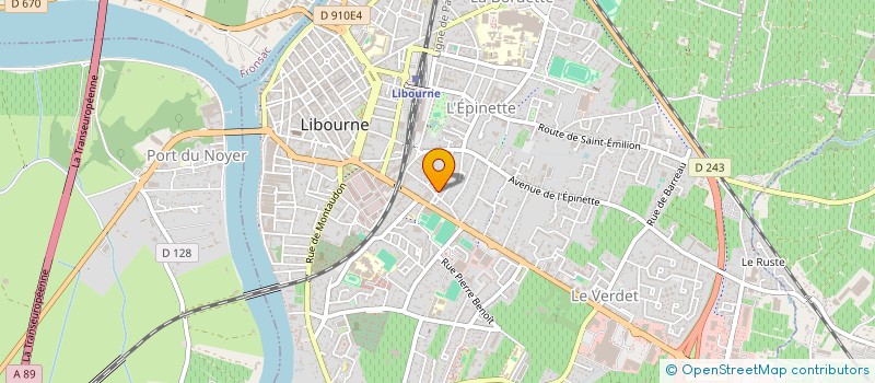 localisation de l'entreprise MONSIEUR JOHAN FLECHEUX  LIBOURNE