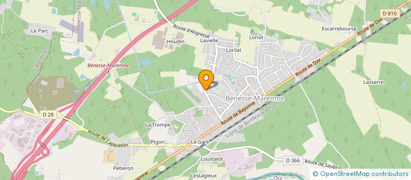 localisation de l'entreprise MONSIEUR JOHAN FORT  BENESSE-MAREMNE