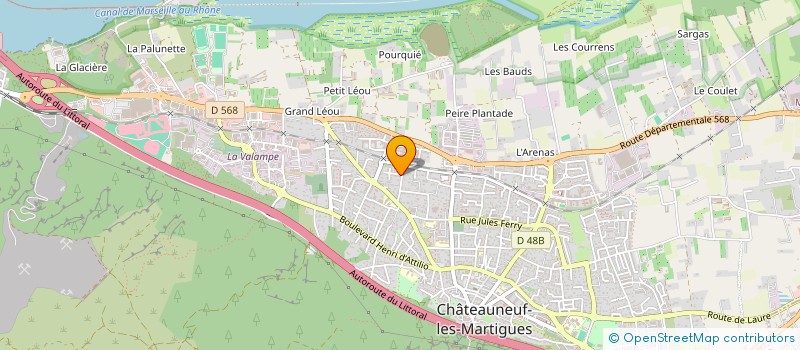 localisation de l'entreprise MONSIEUR JOHAN FOUQOU  CHATEAUNEUF-LES-MARTIGUES