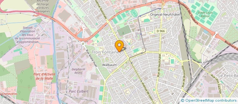 localisation de l'entreprise MONSIEUR JOHAN-FREDERIC KINGUE  REIMS