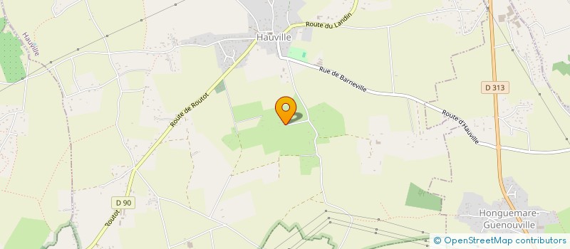 localisation de l'entreprise MONSIEUR JOHAN GAGNERES  HAUVILLE