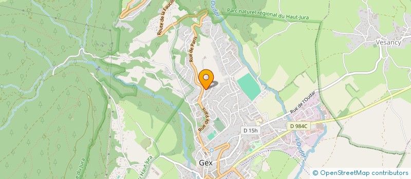 localisation de l'entreprise MONSIEUR JOHAN GALLET  GEX