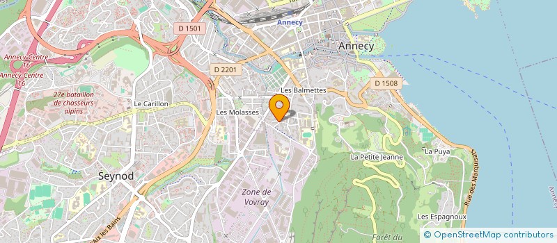 localisation de l'entreprise MONSIEUR JOHAN GAMBIEZ à ANNECY