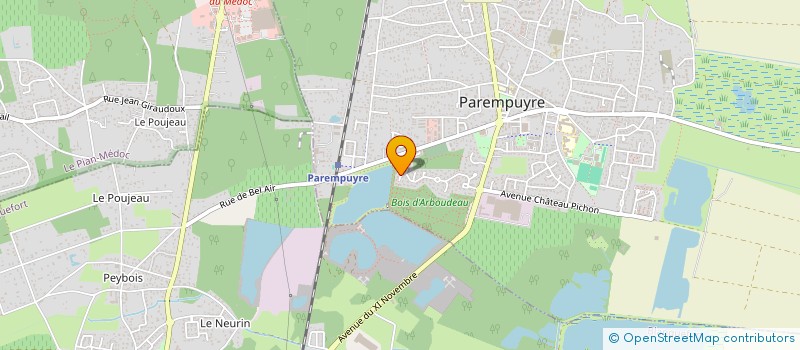 localisation de l'entreprise MONSIEUR JOHAN GAUTHIER  PAREMPUYRE