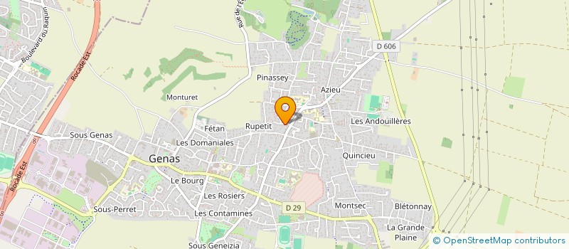 localisation de l'entreprise MONSIEUR JOHAN GAYDON  GENAS