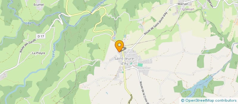 localisation de l'entreprise MONSIEUR JOHAN GHEZLI  SAINT-JEURE-D'AY