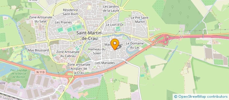 localisation de l'entreprise MONSIEUR JOHAN GINIER  SAINT-MARTIN-DE-CRAU