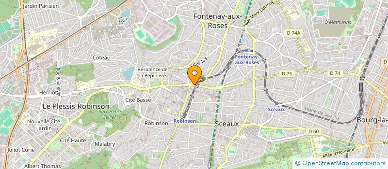 localisation de l'entreprise MONSIEUR JOHAN GOUX à FONTENAY-AUX-ROSES