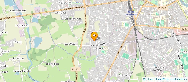 localisation de l'entreprise MONSIEUR JOHAN GRIMOUD à SAINT-DENIS-LES-BOURG