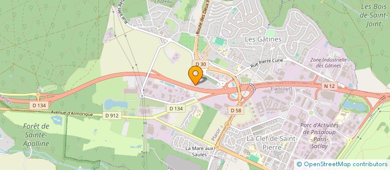 localisation de l'entreprise MONSIEUR JOHAN GUERDENER à PLAISIR