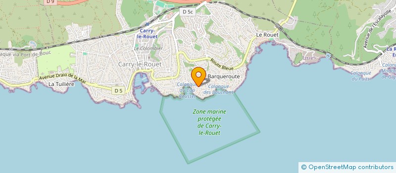 localisation de l'entreprise MONSIEUR JOHAN GUILBERT à CARRY-LE-ROUET