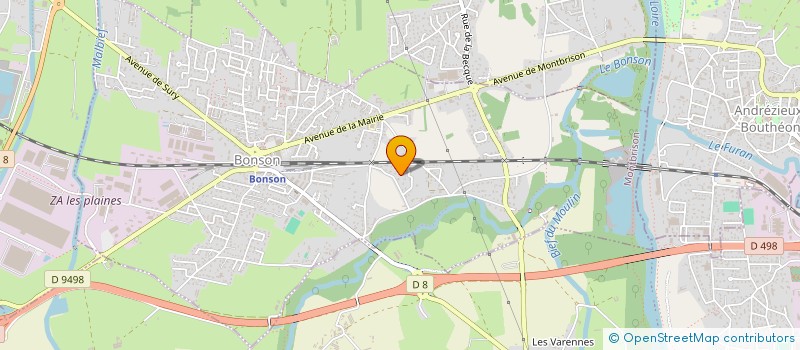 localisation de l'entreprise MONSIEUR JOHAN HULAIN  BONSON